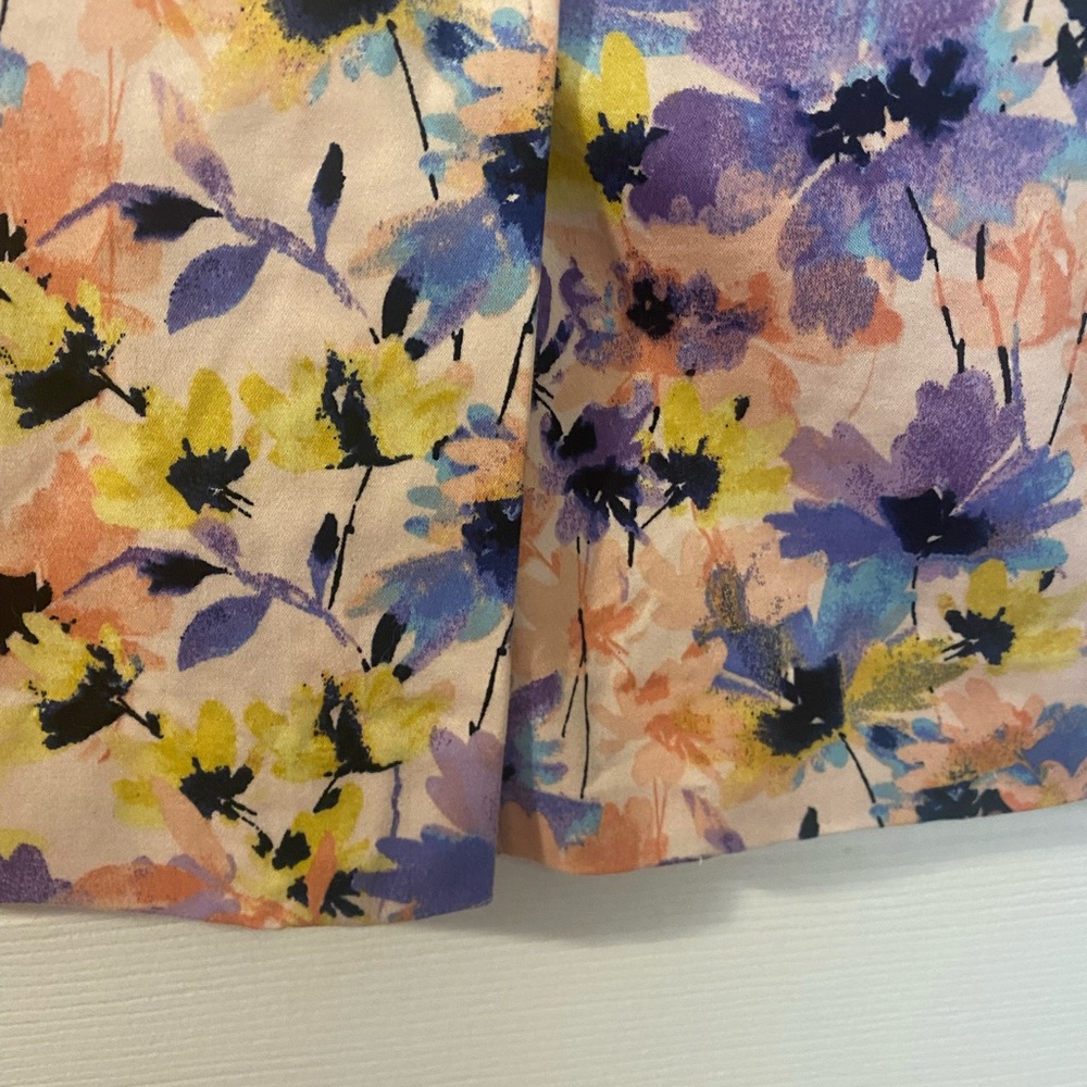 Talbots Sz 10 Elegant Floral Pencil Skirt - Picture 5 of 6